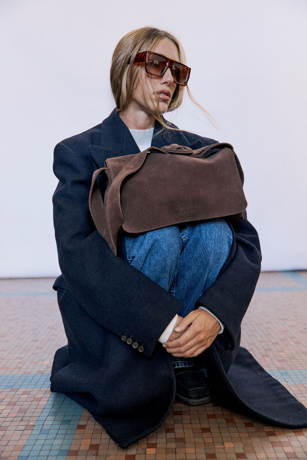 CUL SUEDE SHOULDER BAG