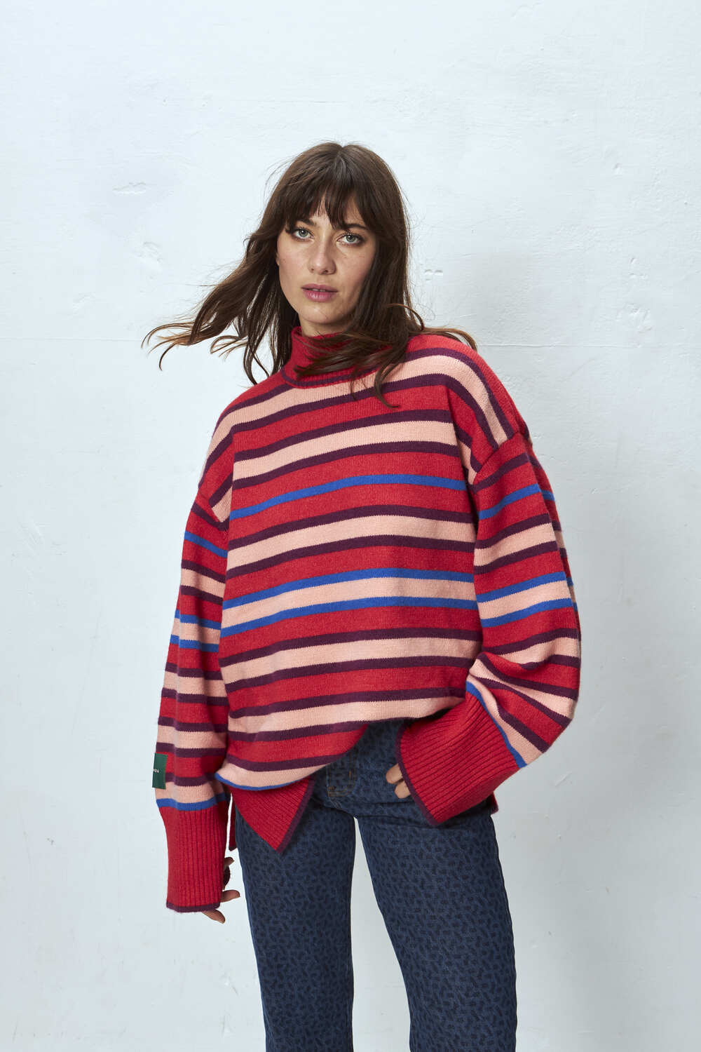 SWEATER TRAIP RED