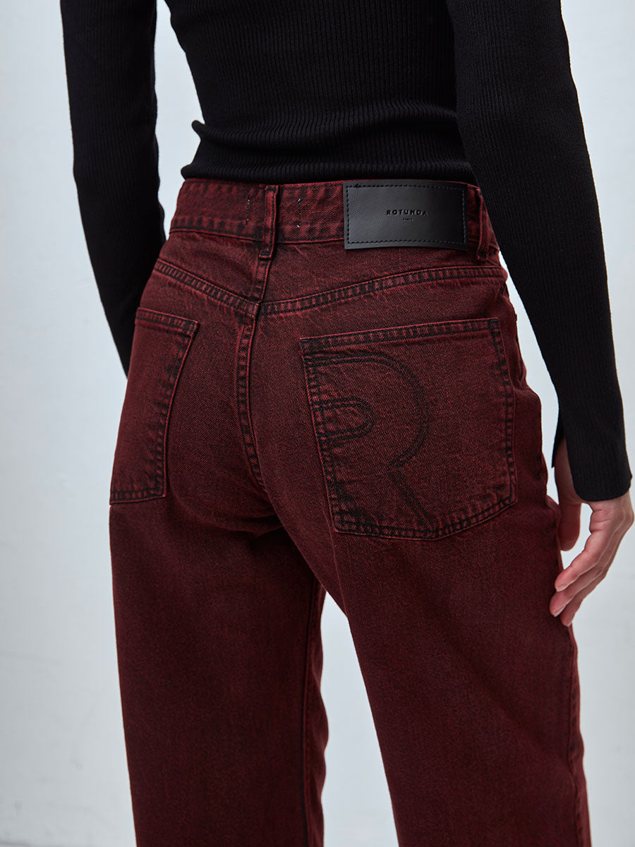 WIDELEG EXTRALARGE BORDEAUX