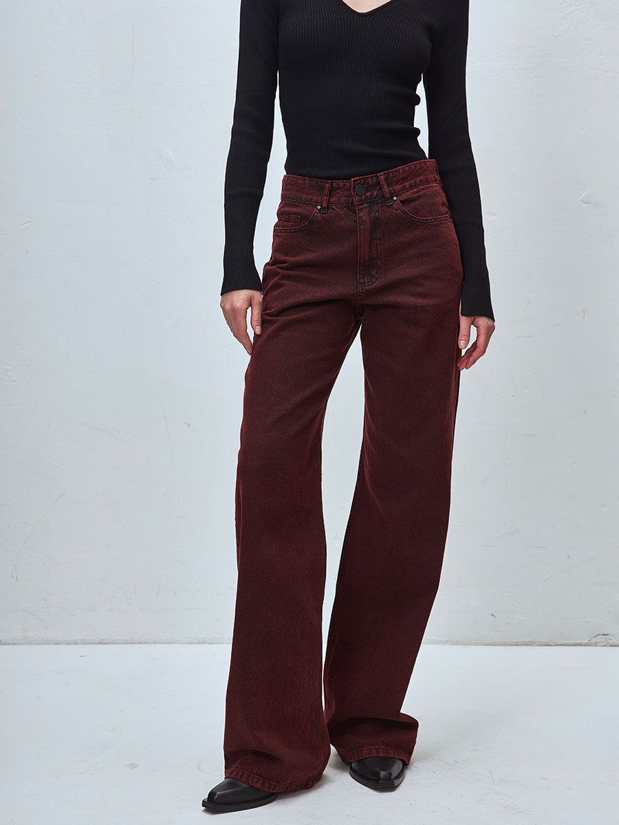 WIDELEG EXTRALARGE BORDEAUX